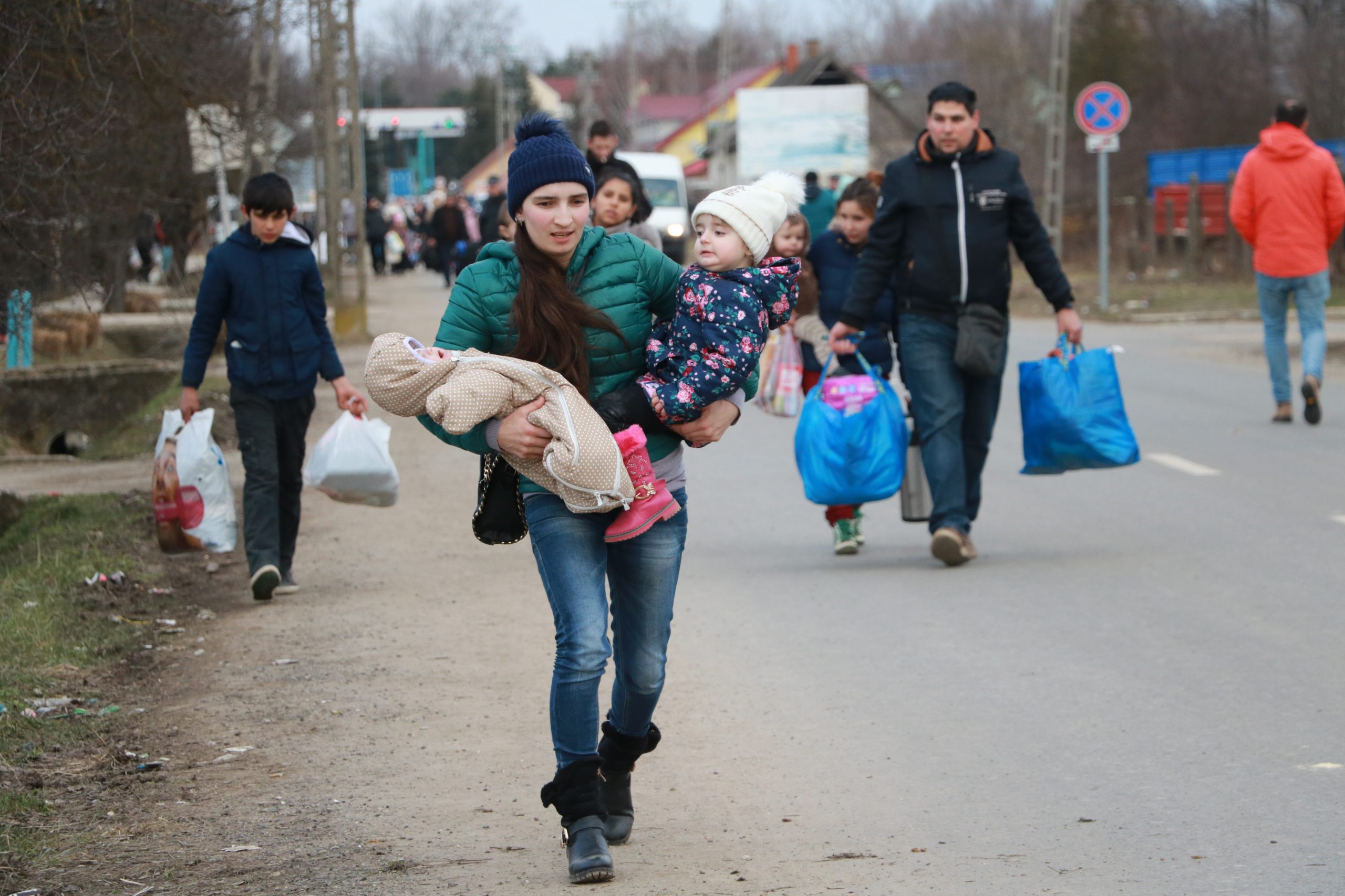 Hungary. Families from Ukraine seek safety in Hungary