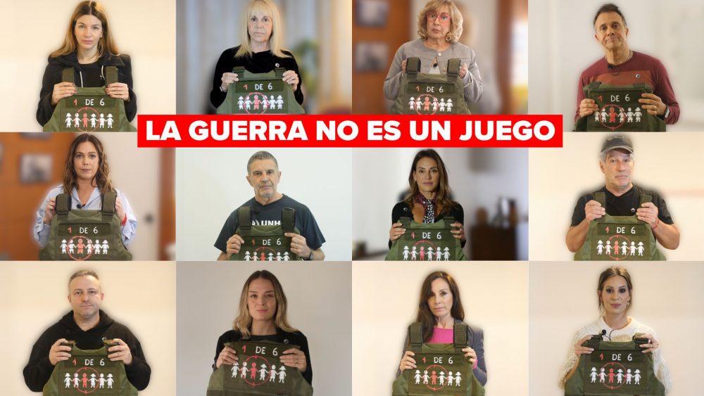 Artistas y celebridades se sumaron a la iniciativa La Guerra NO es un Juego de Fundación ACNUR Argentina