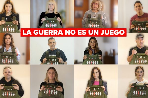 Artistas y celebridades se sumaron a la iniciativa La Guerra NO es un Juego de Fundación ACNUR Argentina